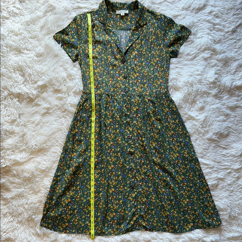 Floral Green Dress